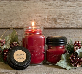 Christmas Splendor Soy Blend Jar Candle 8oz 