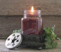 Galvanized Star Candle Cap 