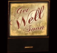 Get Well Soon matchbook 