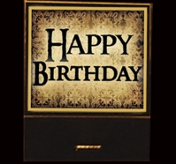 Happy Birthday matchbook 