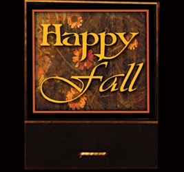 Happy Fall matchbook 