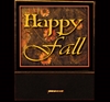 Happy Fall matchbook 