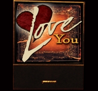 Love You matchbook 