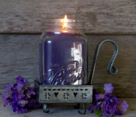 Homespun Punched Tin Holder 