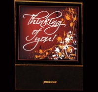 Thinking of You matchbook 