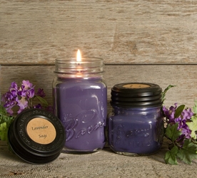 Lavender Sage Soy Blend Jar Candle 8oz 
