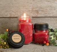 Strawberry Rhubarb Soy Blend Jar Candle  8oz 