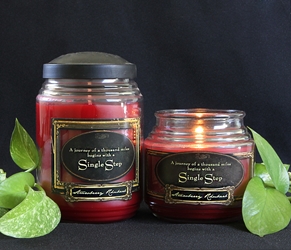 Strawberry Rhubarb Reflective Light Scentiments Candle 