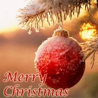 Merry Christmas Red Matchbook 