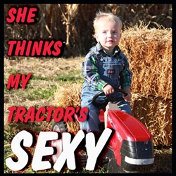She Thinks My Tractor Red Matchbook 