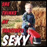 She Thinks My Tractor Red Matchbook 
