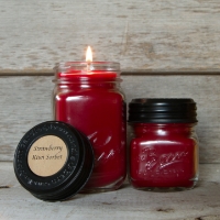 Strawberry Kiwi Sorbet Soy Blend Jar Candle  8oz 